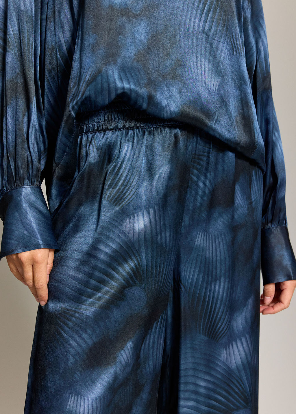 PANTALON FLUIDE IMPRIMÉ LORINE LUNE