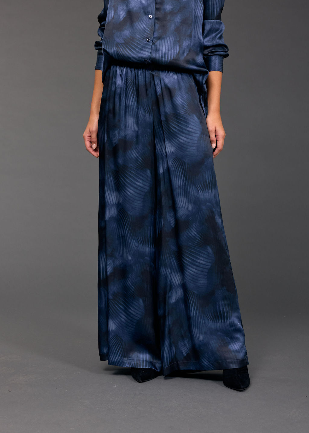 PANTALON FLUIDE IMPRIMÉ LORINE LUNE