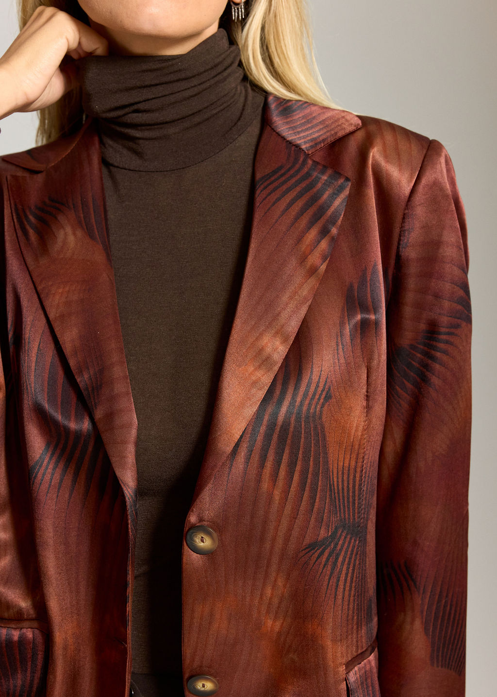 VESTE BLAZER IMPRIMÉ TESS HAVANA