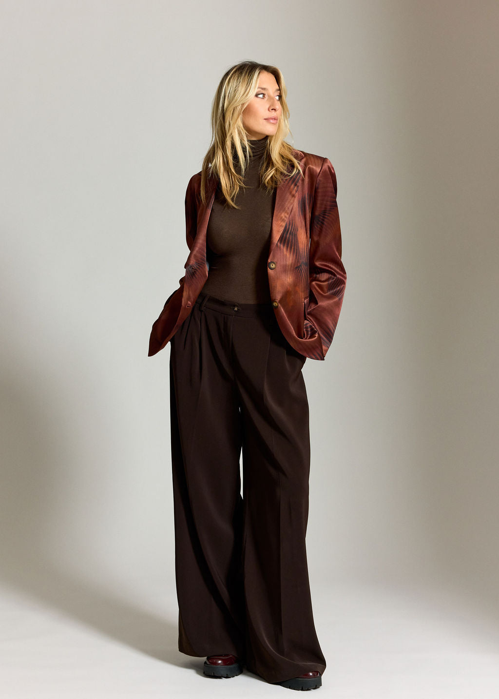 VESTE BLAZER IMPRIMÉ TESS HAVANA