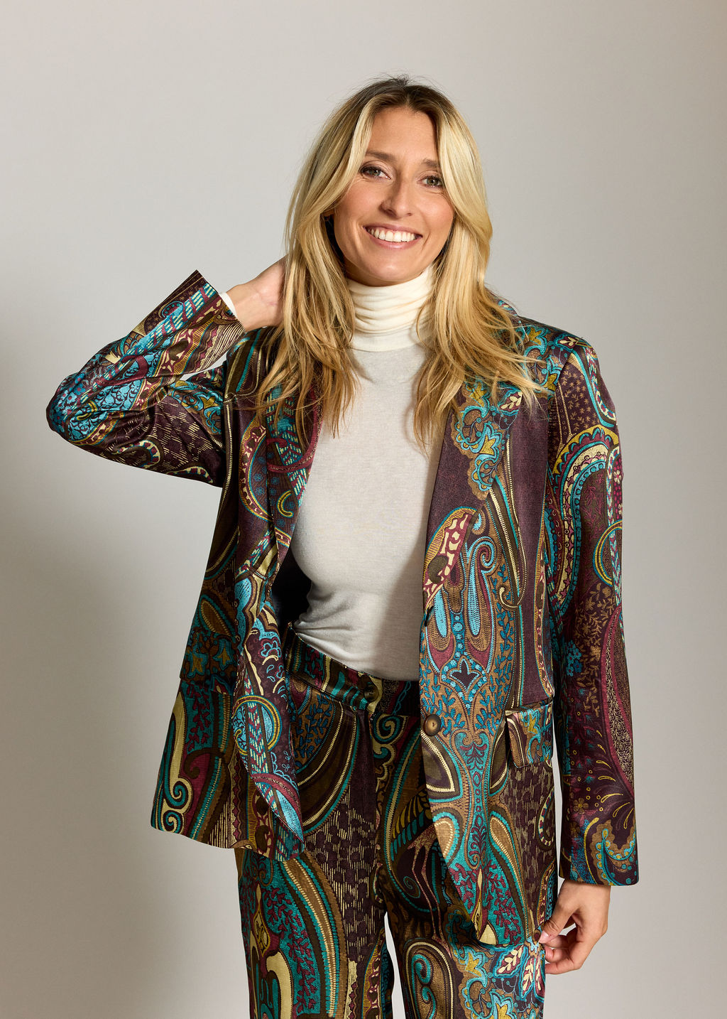 VESTE BLAZER IMPRIMÉ TESS LUTETIA