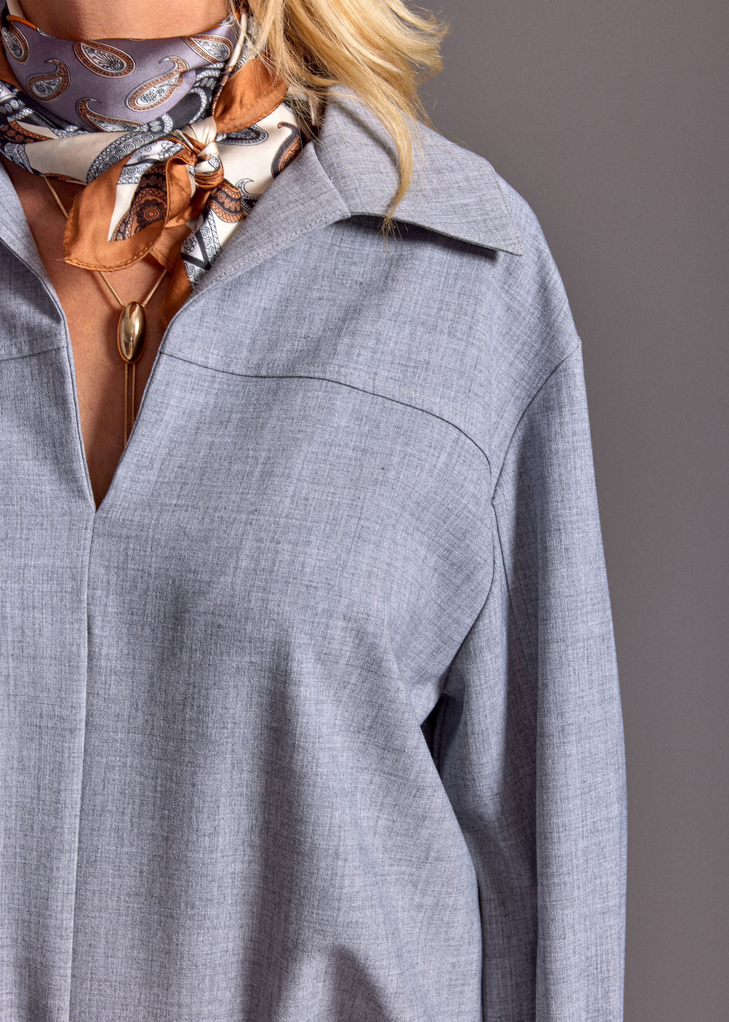 TUNIQUE COL CHEMISIER EVA PERLE