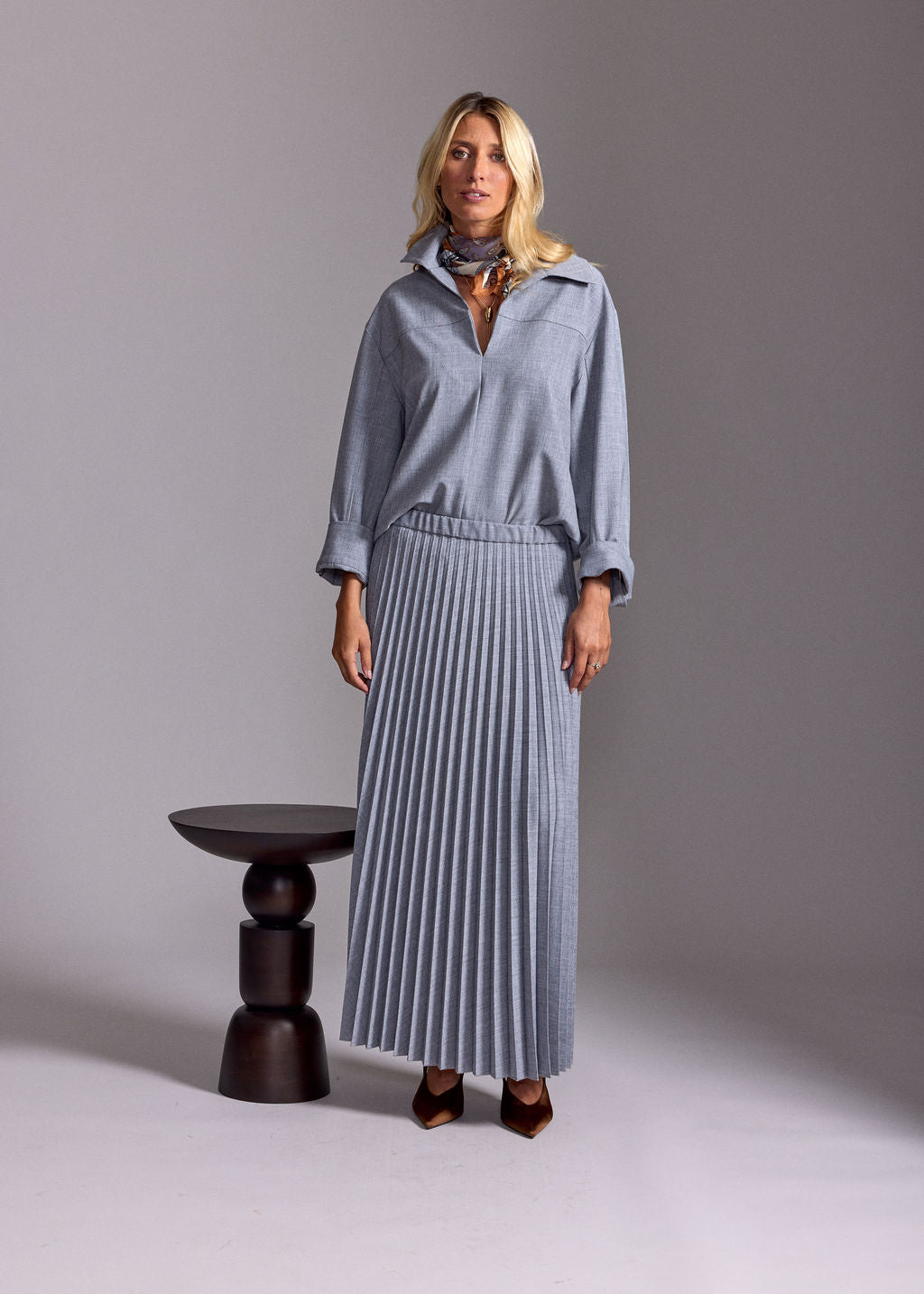 TUNIQUE COL CHEMISIER EVA PERLE