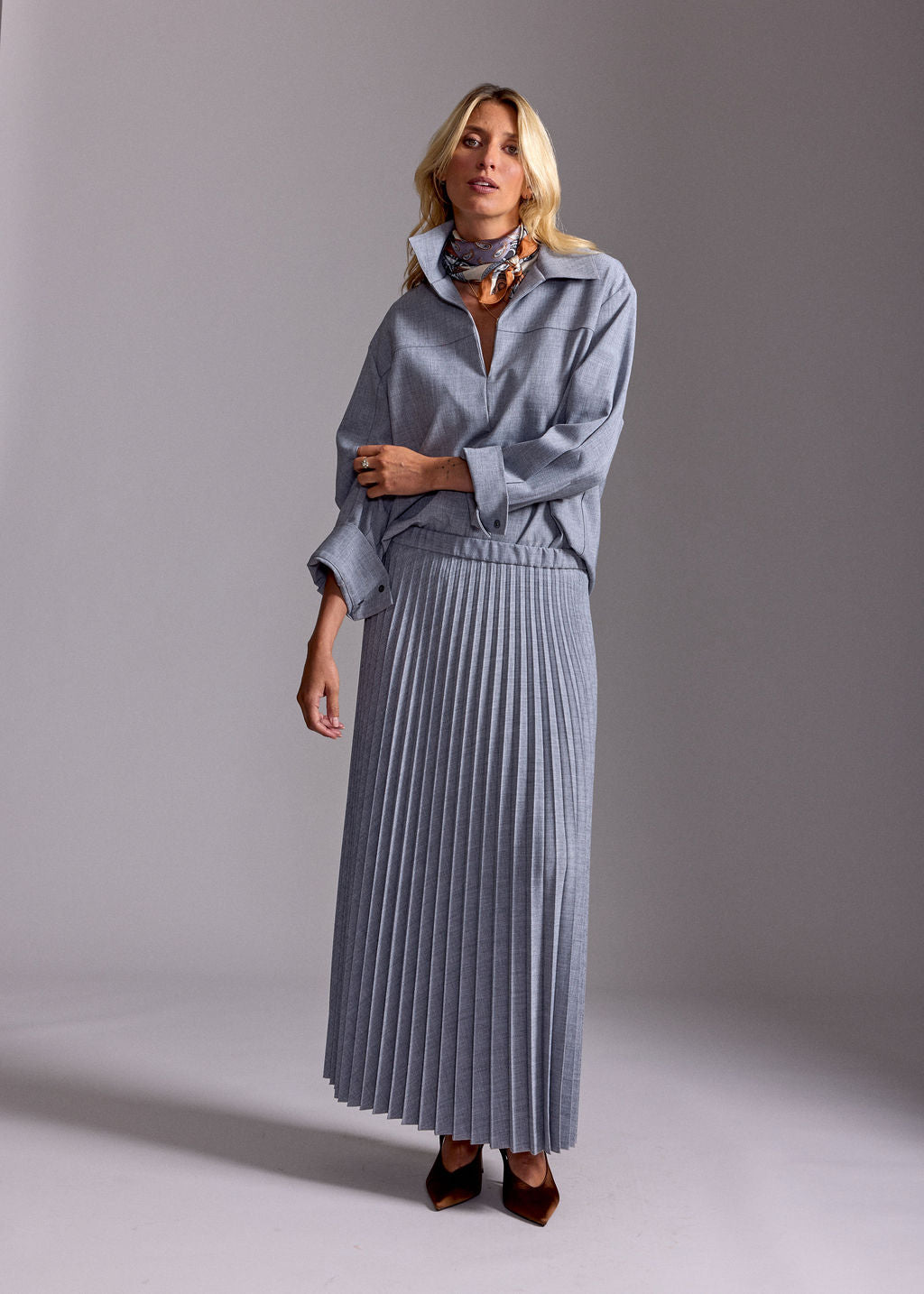 TUNIQUE COL CHEMISIER EVA PERLE