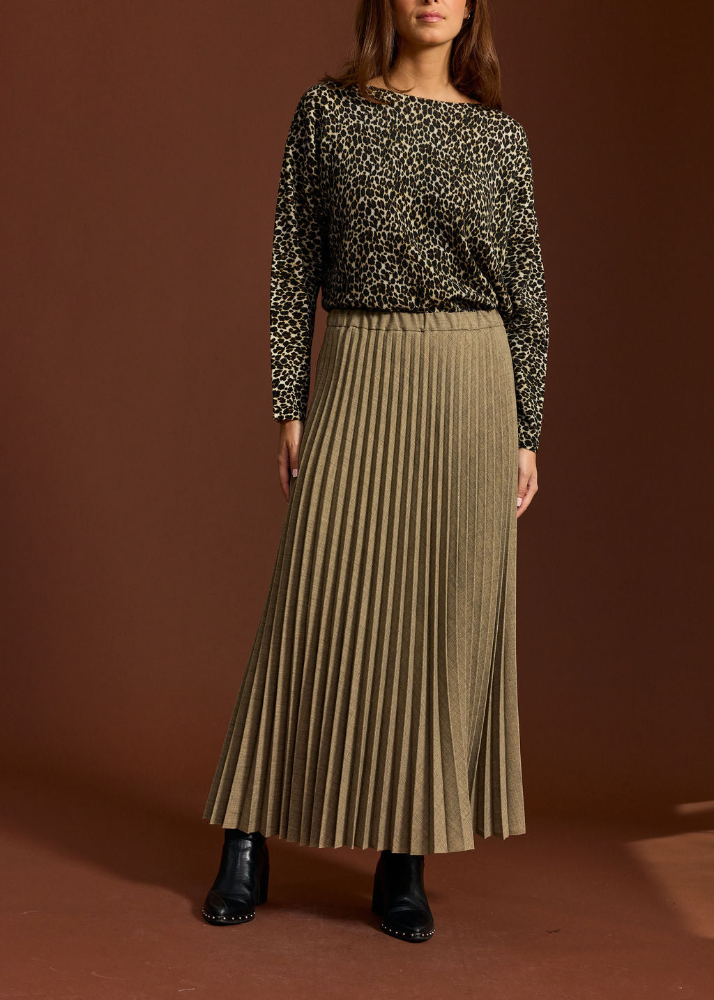 JUPE PLISSÉE STRUCTURÉE HELEN LAITON