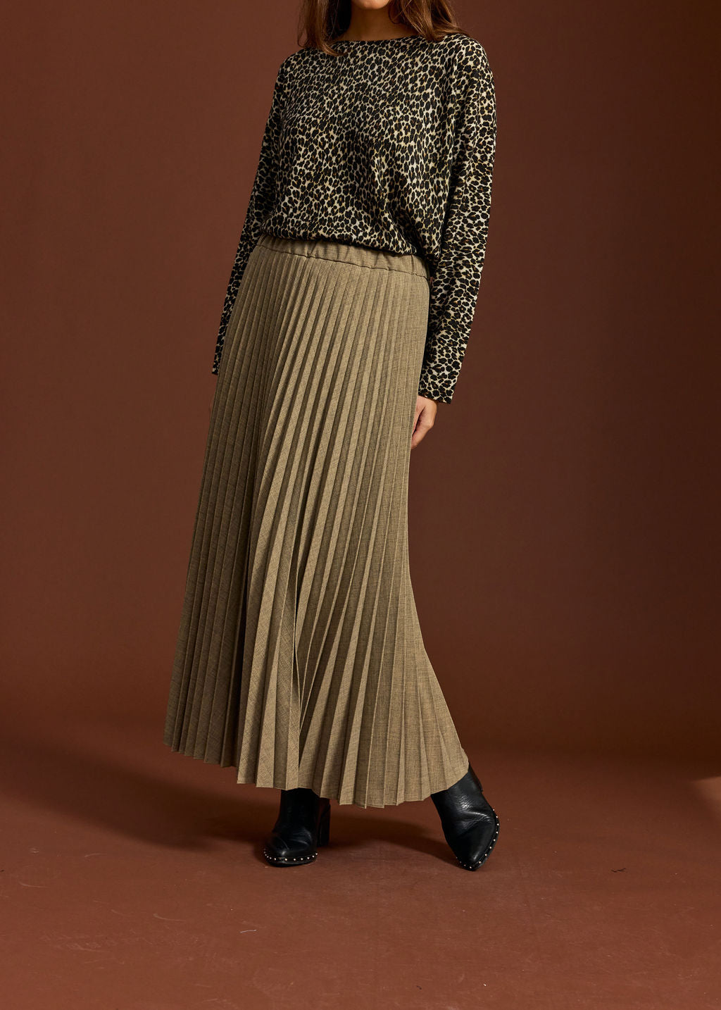 JUPE PLISSÉE STRUCTURÉE HELEN LAITON