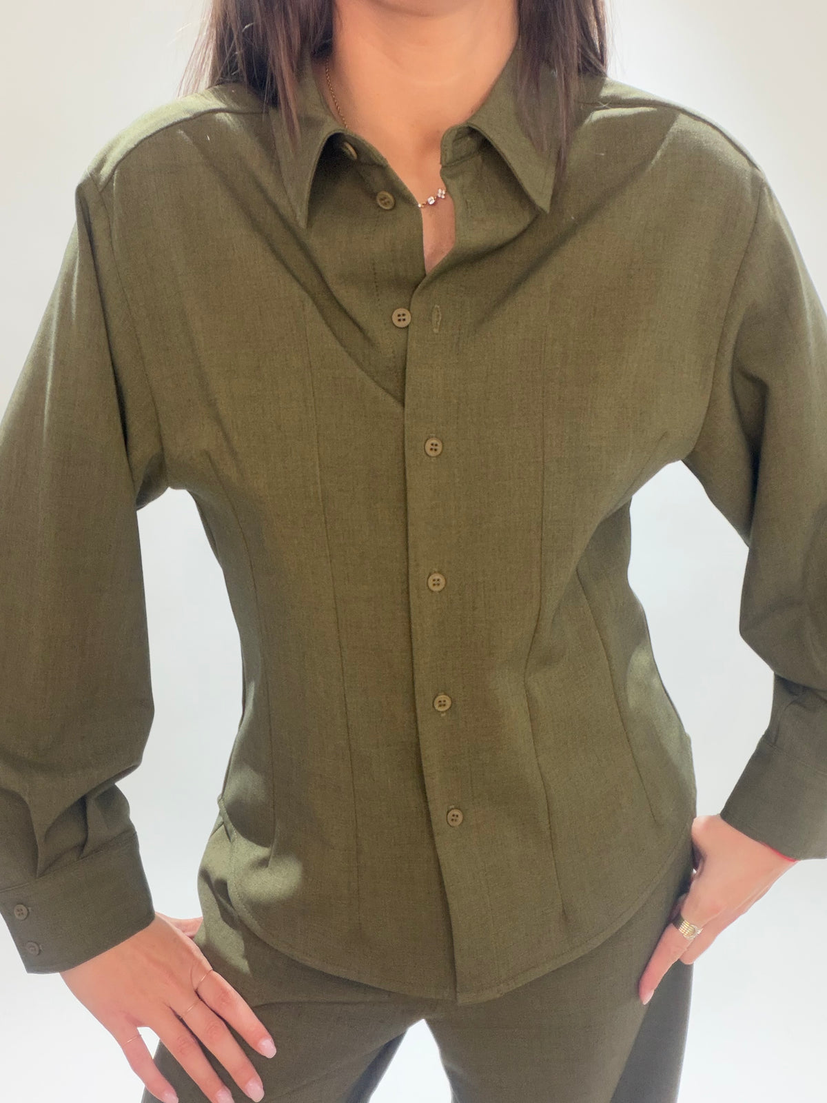 CHEMISE FITTÉE NINA GREEN
