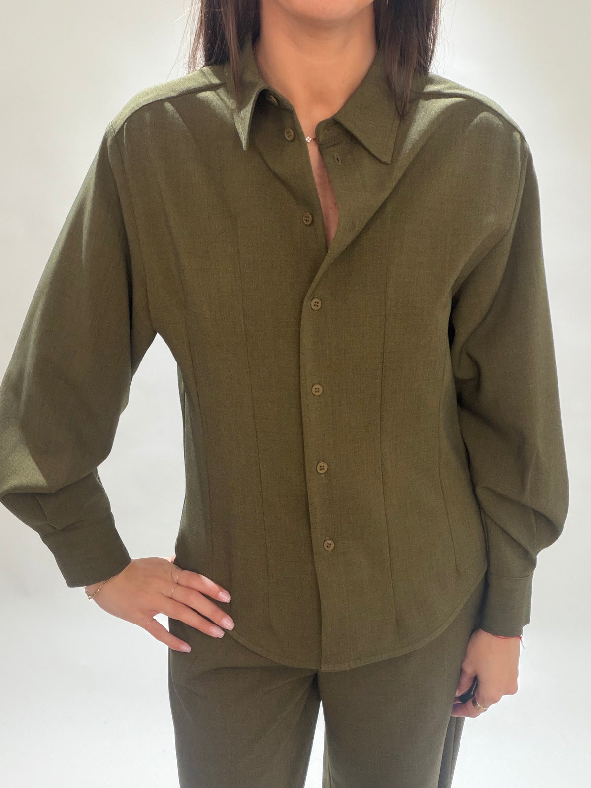 CHEMISE FITTÉE NINA GREEN