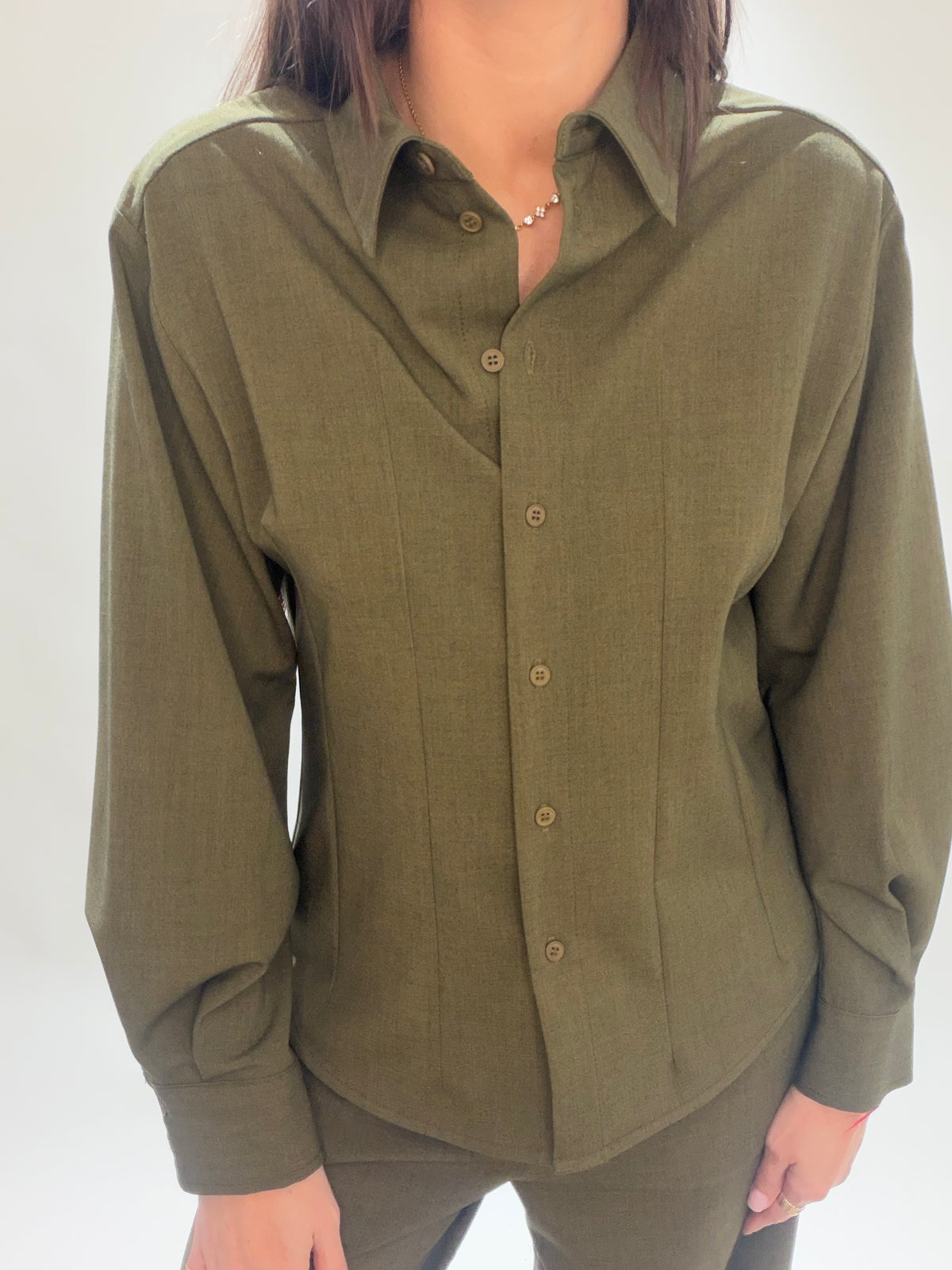 CHEMISE FITTÉE NINA GREEN