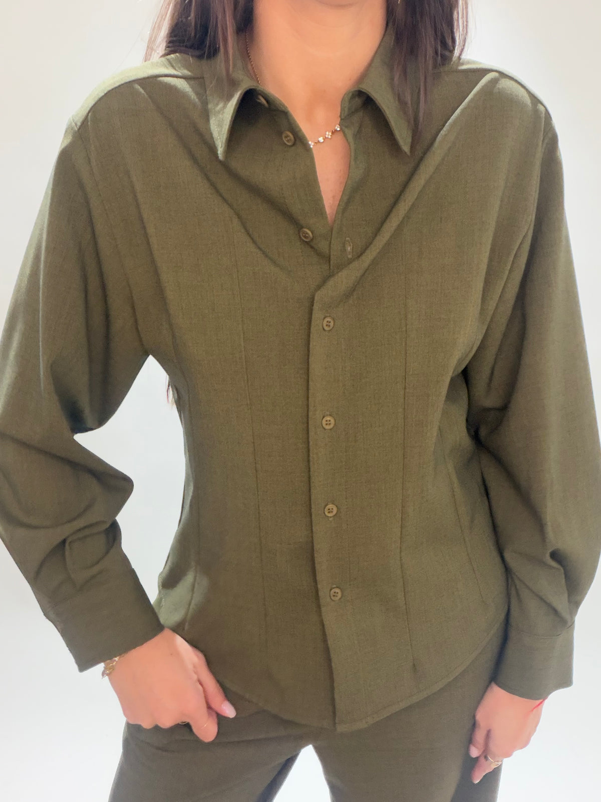 CHEMISE FITTÉE NINA GREEN