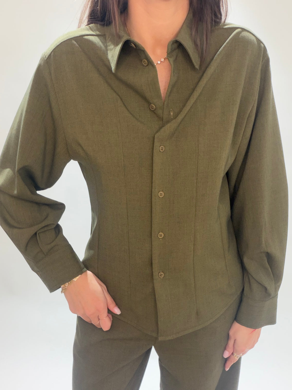 CHEMISE FITTÉE NINA GREEN