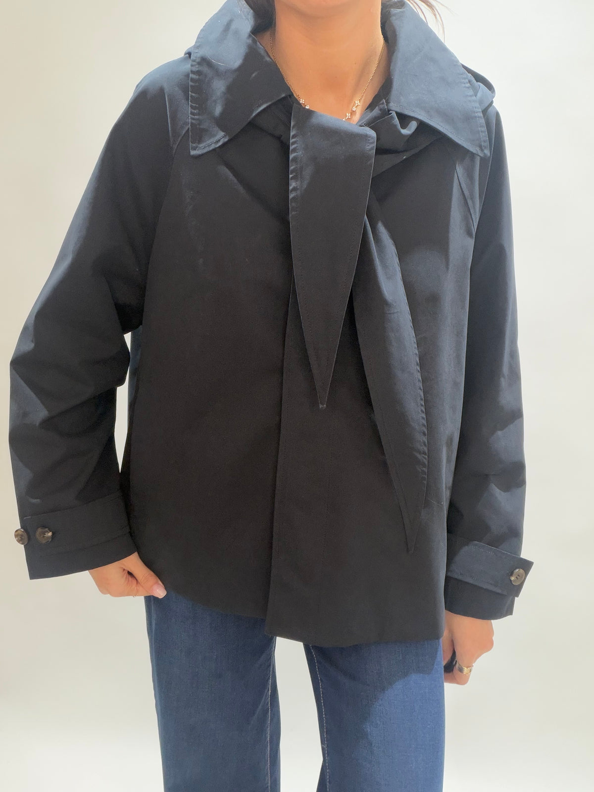VESTE COURTE IMPERMEABLE SAILOR NOIR