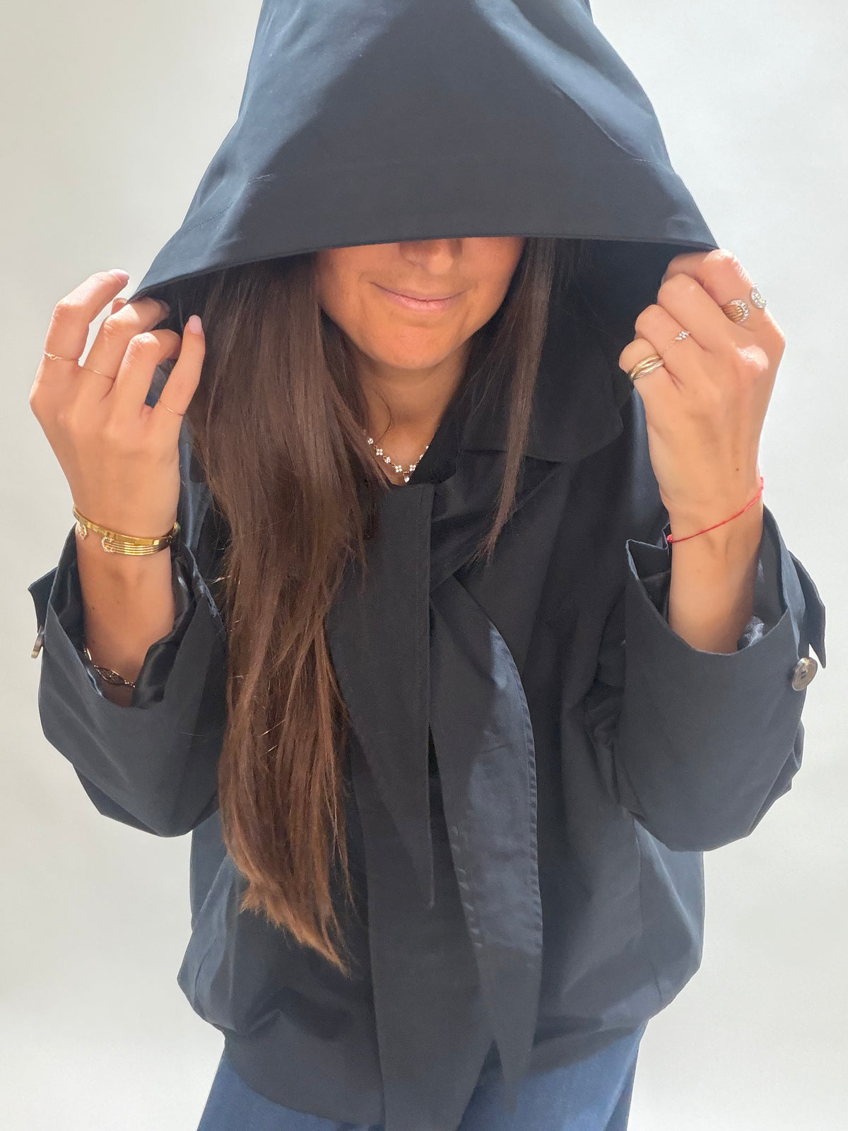 VESTE COURTE IMPERMEABLE SAILOR NOIR