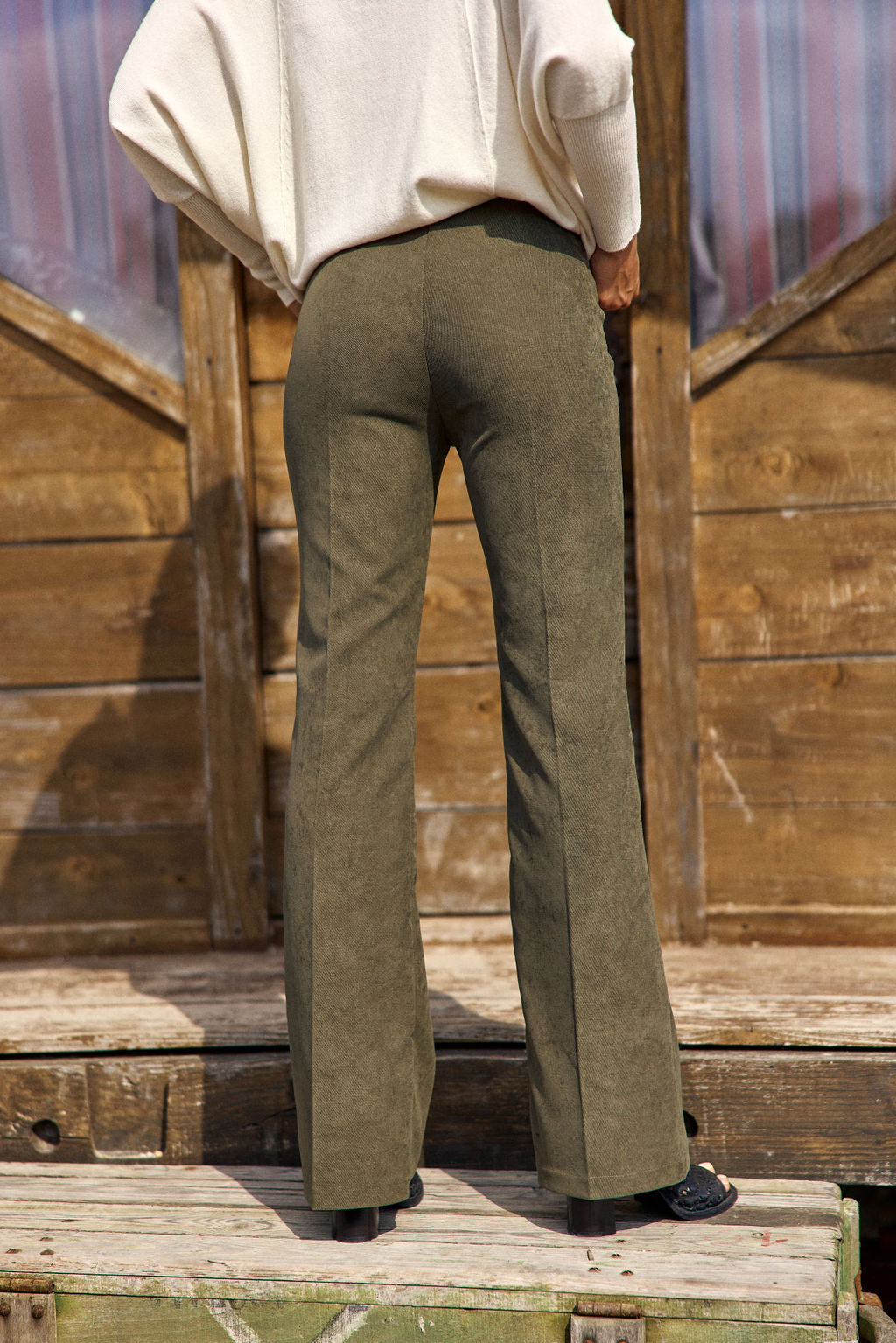 PANTALON FLARE JIM BRONZE