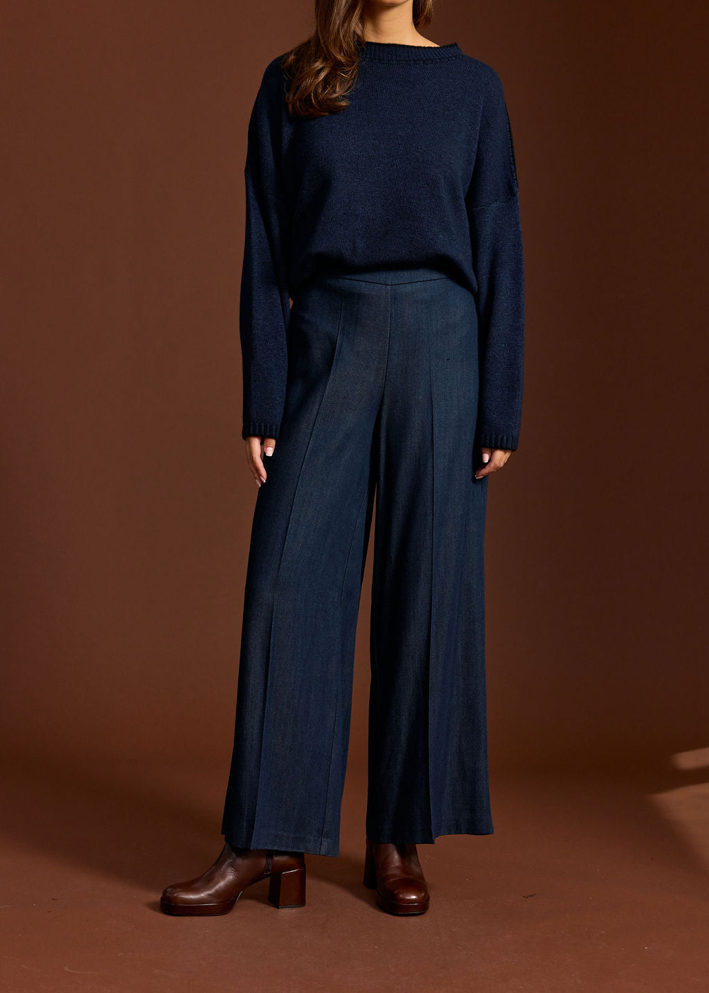 PANTALON 7/8IÈME PARSON DENIM