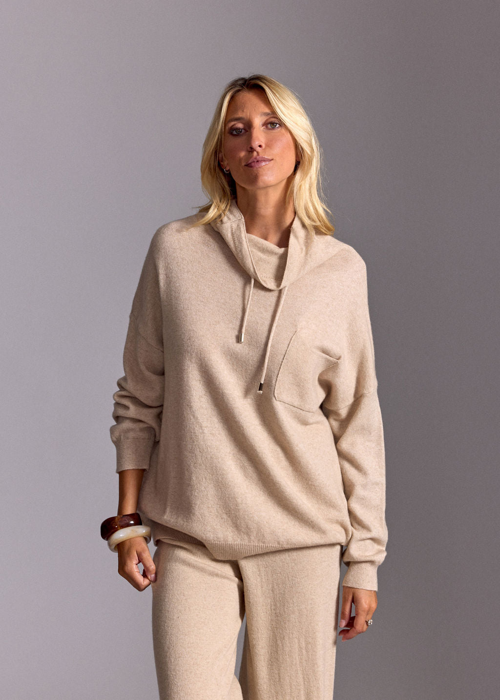 PULL COL MONTANT JODY BEIGE