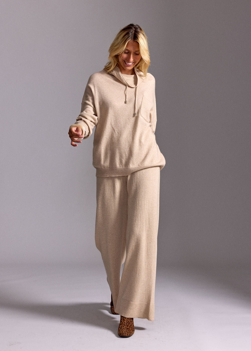 PULL COL MONTANT JODY BEIGE