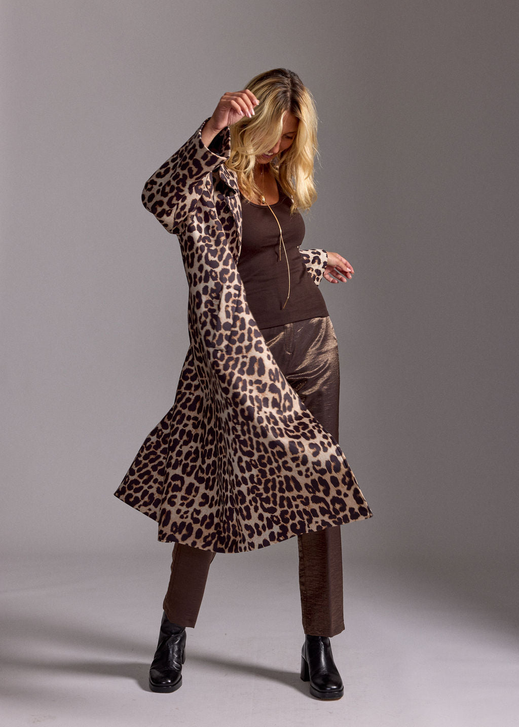 MANTEAU LONG LÉOPARD PHARELL WILD