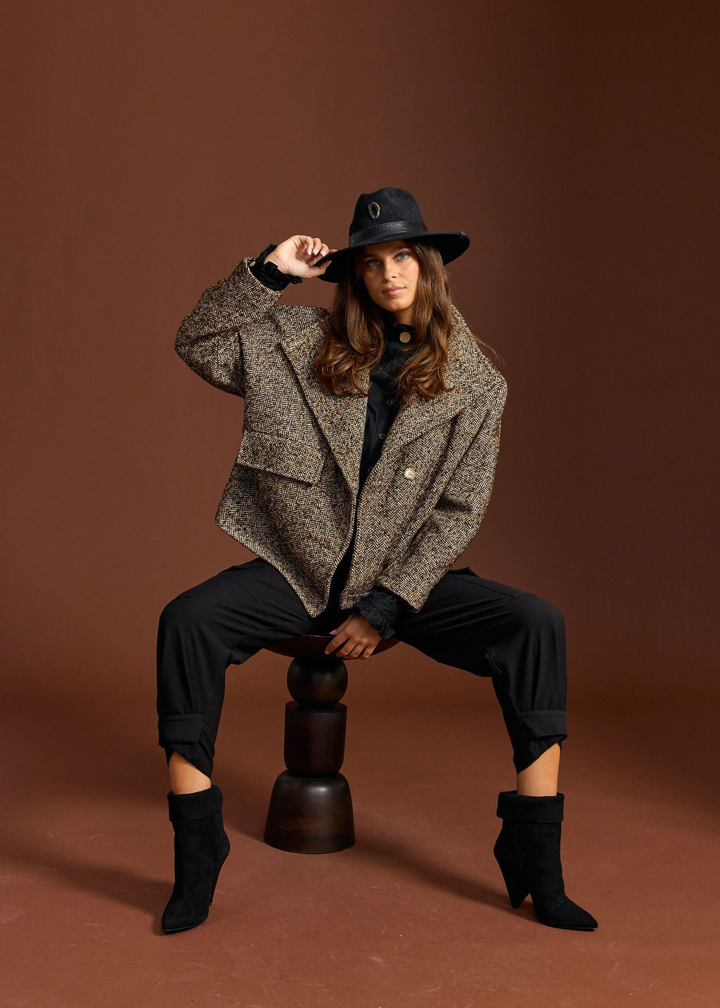 SILO CAFE HERRINGBONE JACKET