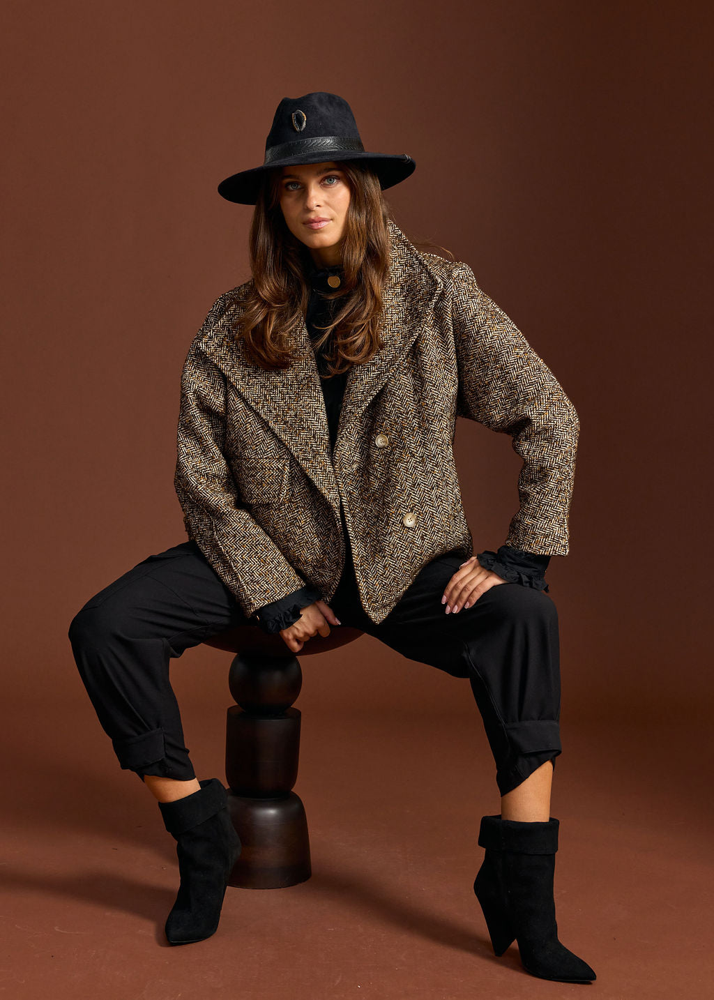 SILO CAFE HERRINGBONE JACKET