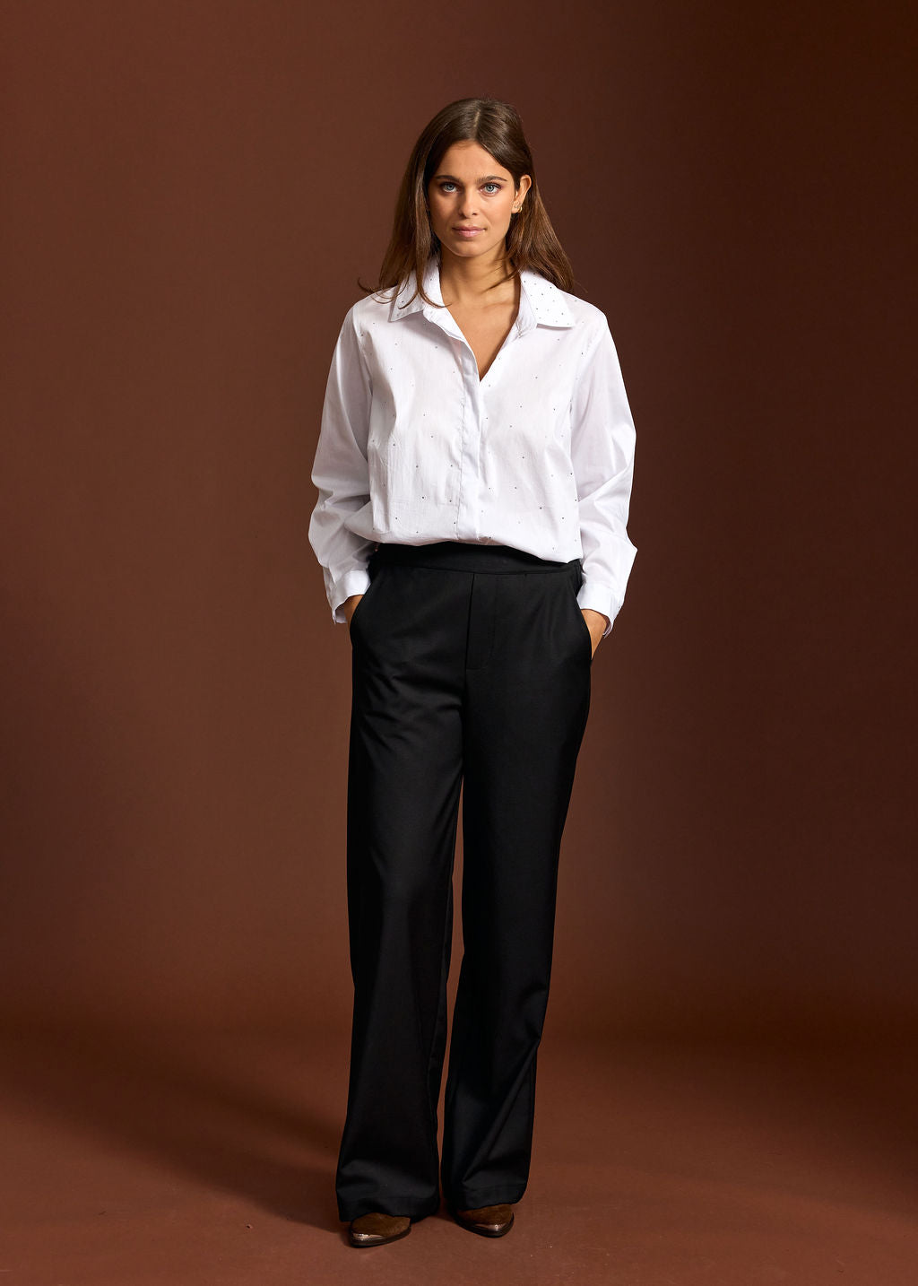 CHEMISE ETOILÉE LUCIA BLANC