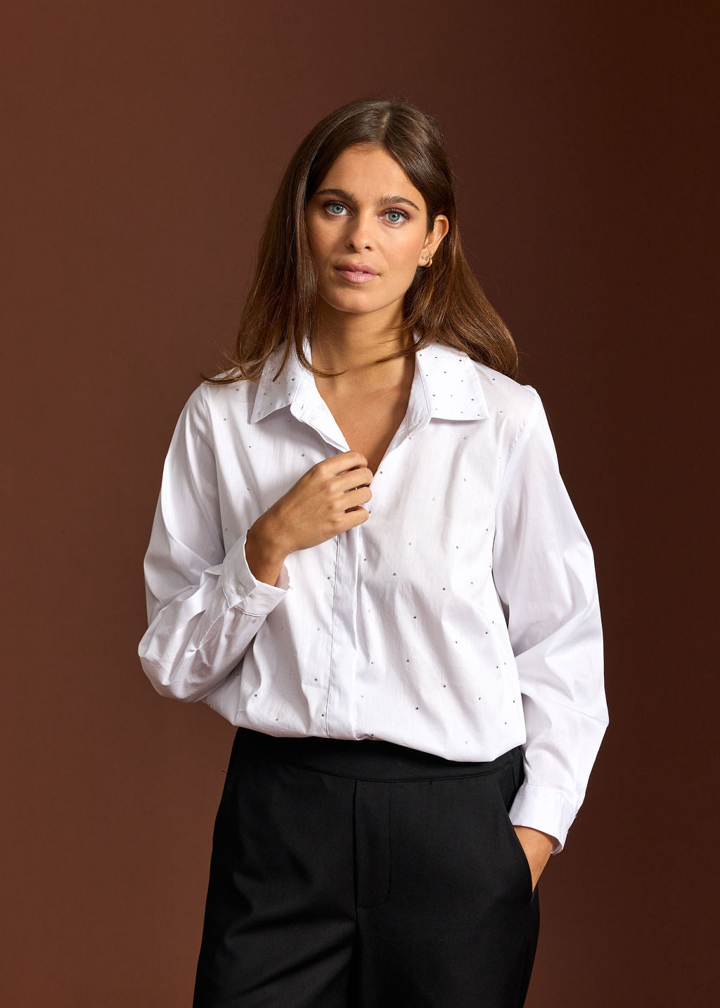 CHEMISE ETOILÉE LUCIA BLANC