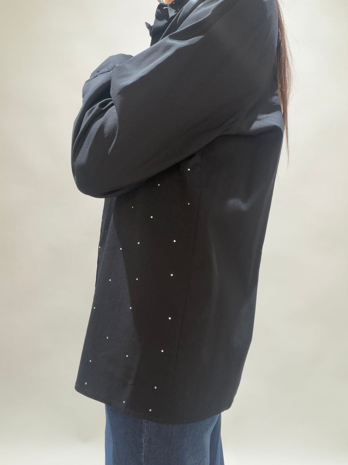 CHEMISE ETOILÉE LUCIA NOIR