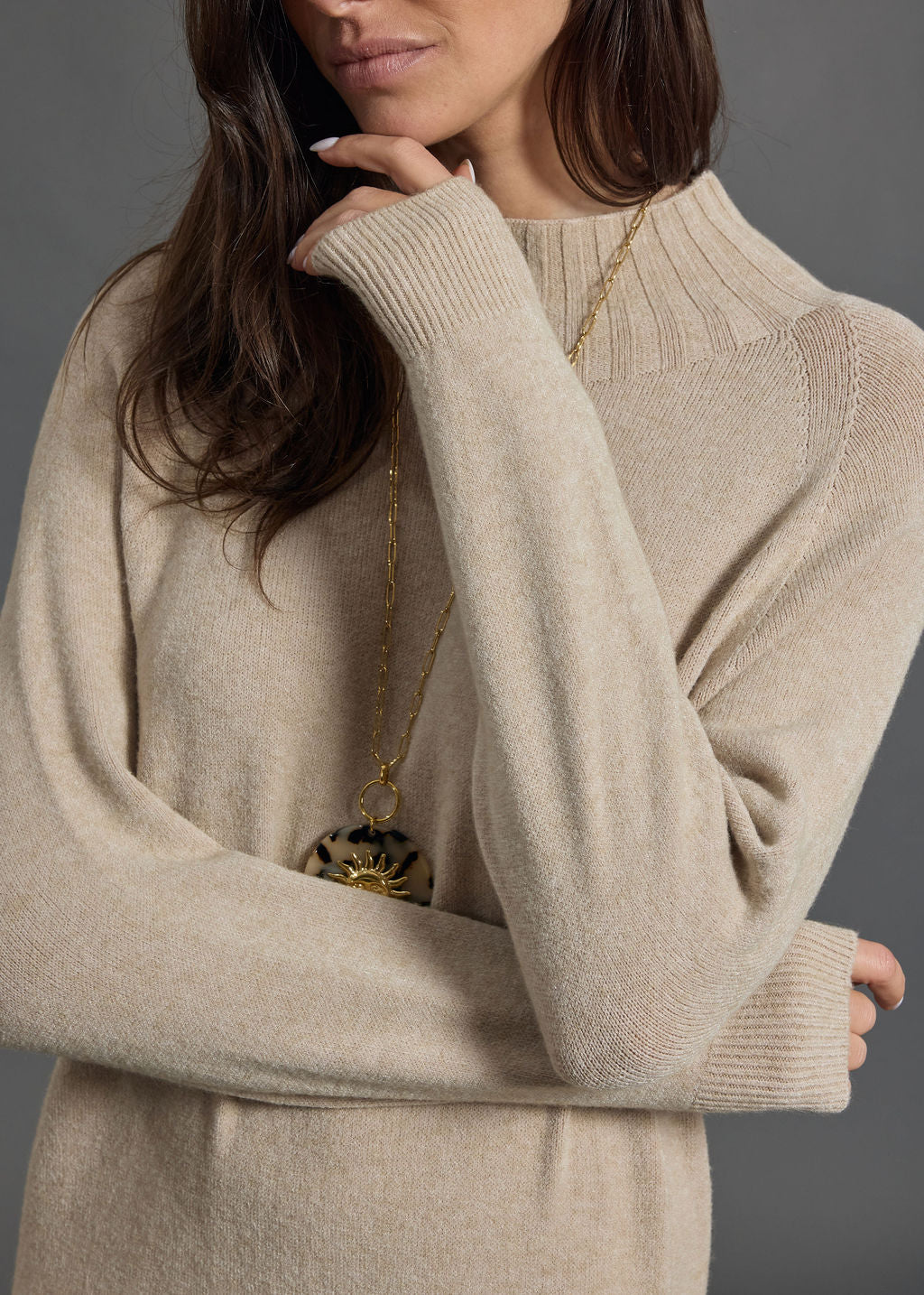 KARIN LONG KNIT DRESS