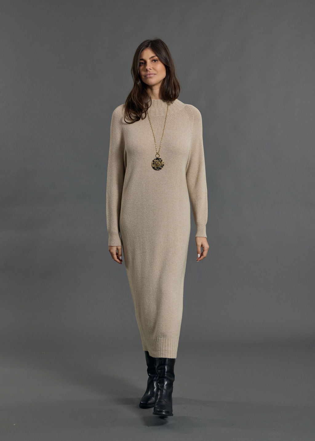 KARIN LONG KNIT DRESS