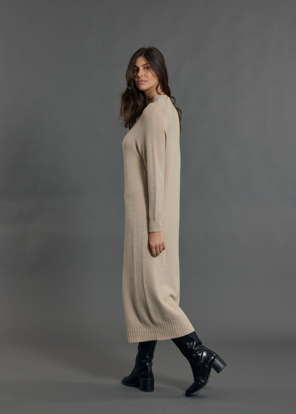 KARIN LONG KNIT DRESS