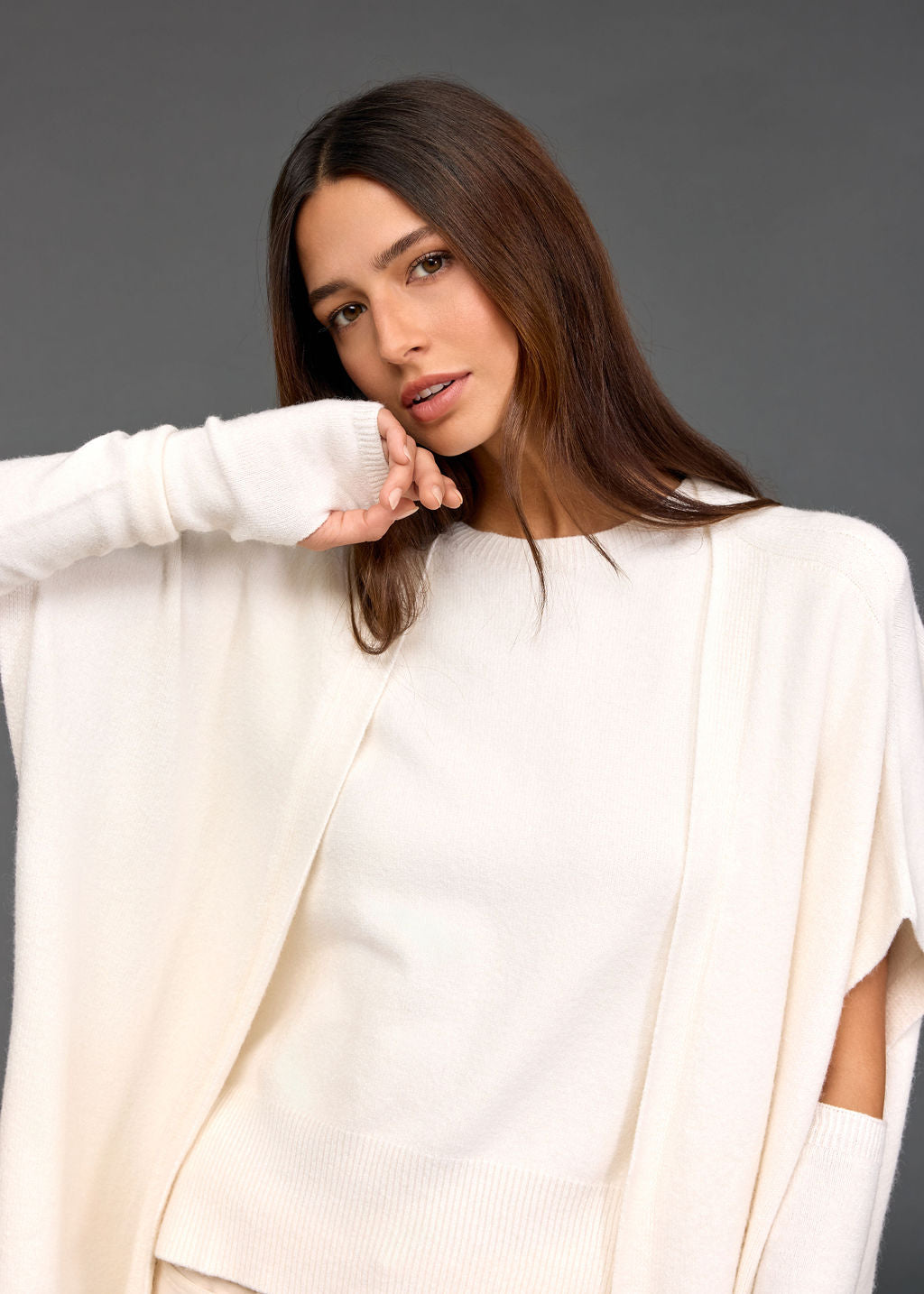 MITAINES EN MAILLE LIM ECRU