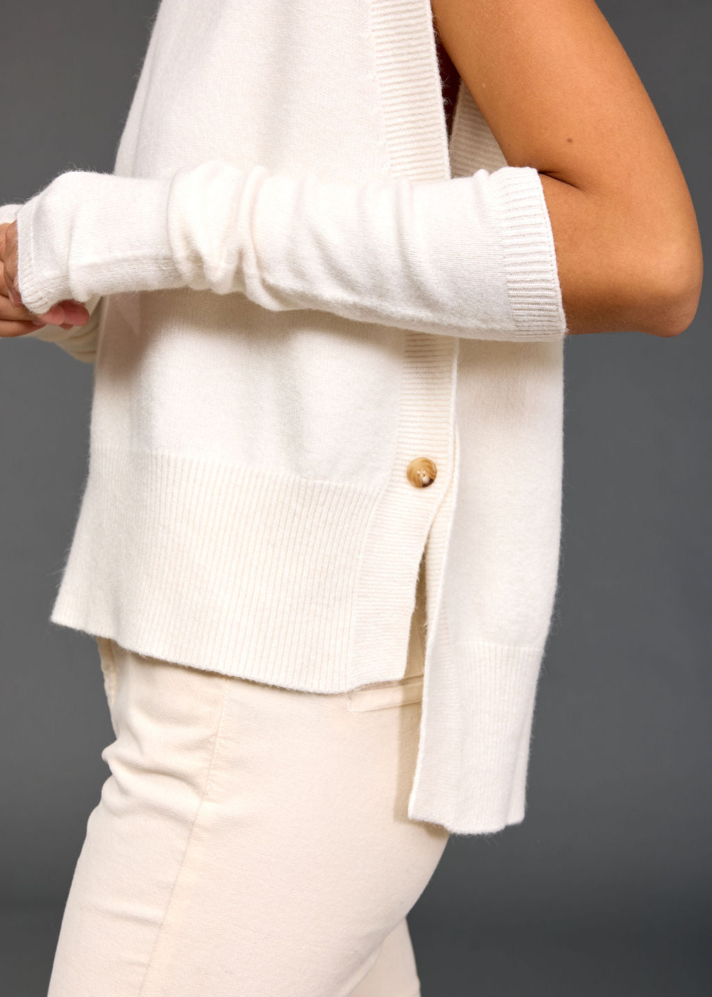 MITAINES EN MAILLE LIM ECRU