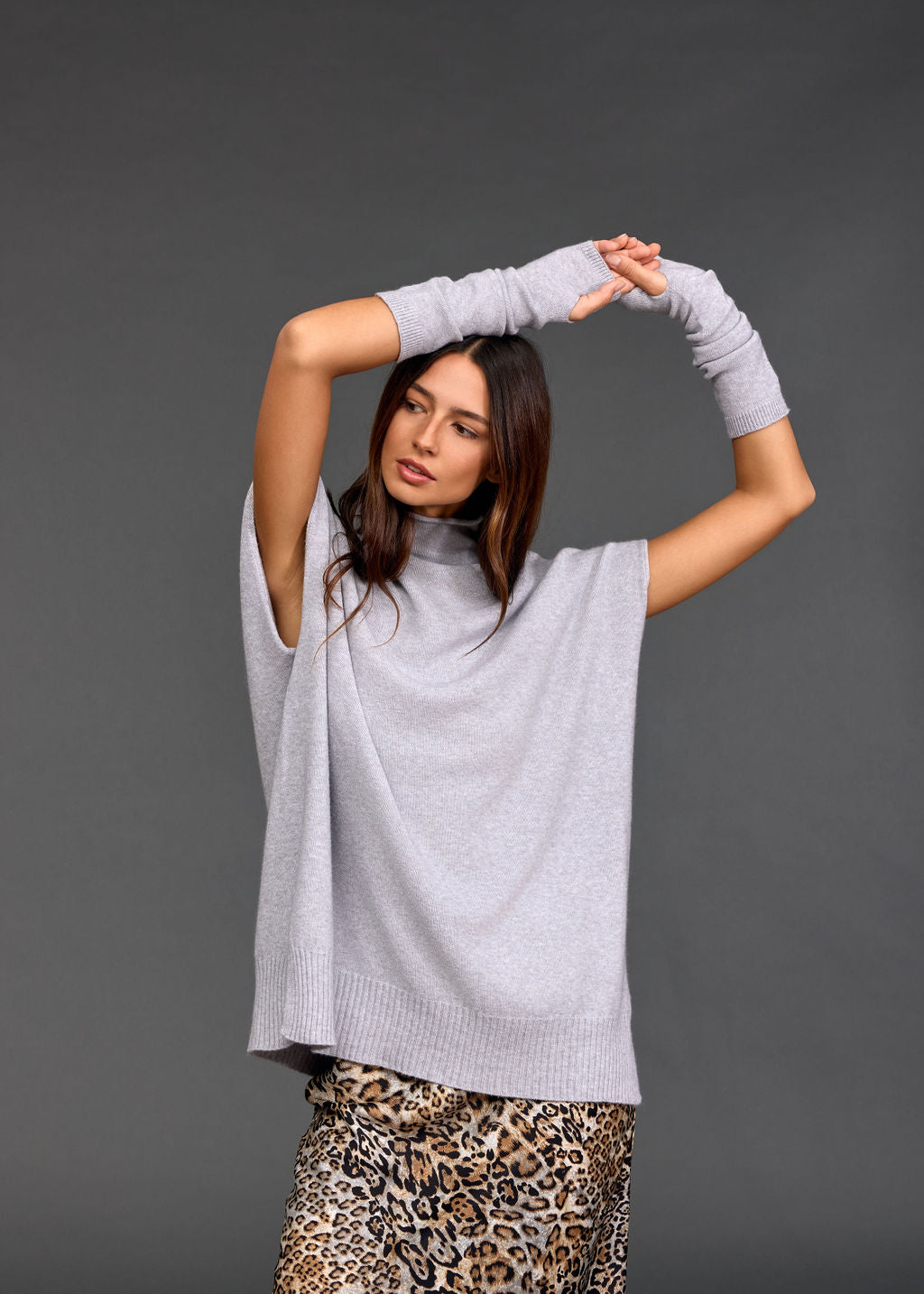 MITAINES EN MAILLE LIM GREY