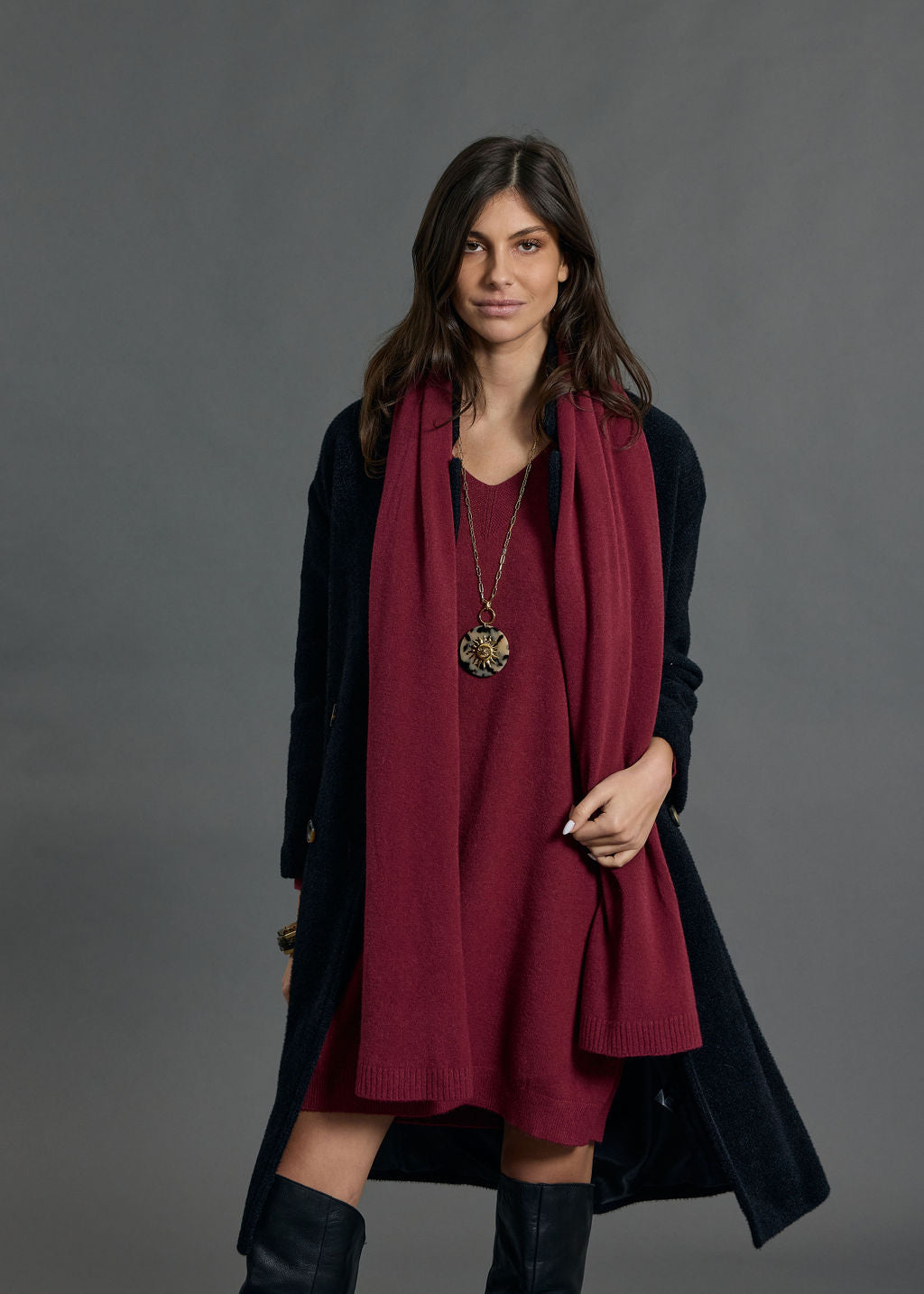 ECHARPE EN MAILLE NEL GRENADE