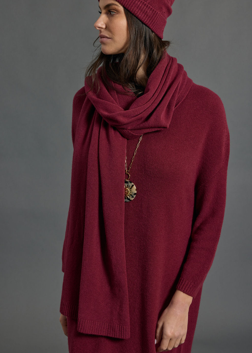 ECHARPE EN MAILLE NEL GRENADE