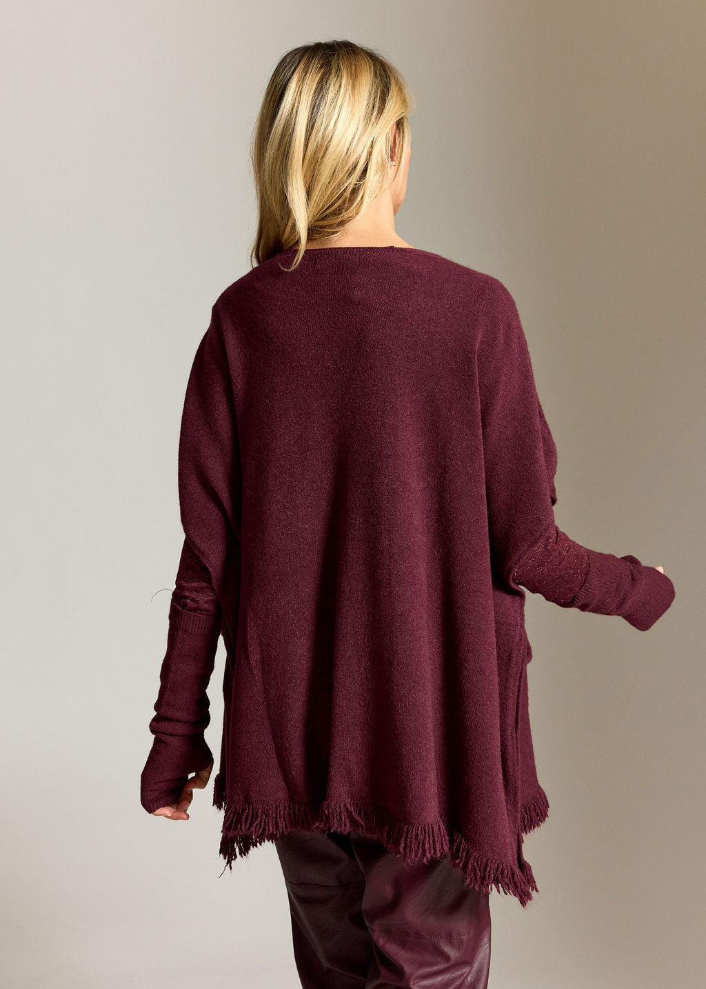 GILET SANS MANCHES À FRANGES SILANE VINO