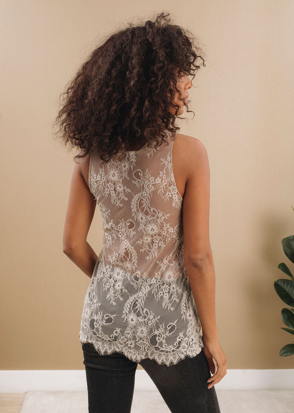 TOP EN DENTELLE TH835 ALMOND