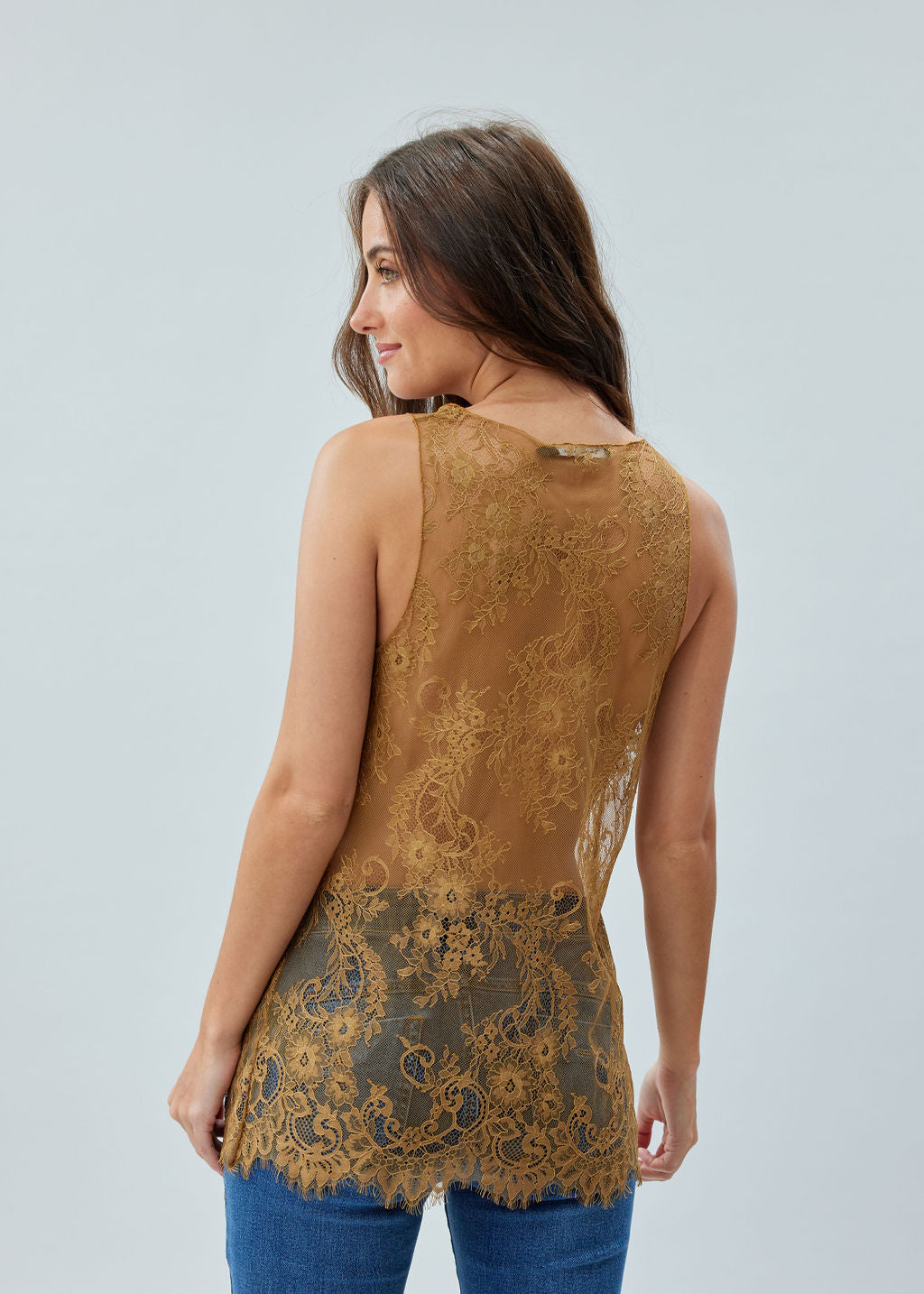 TOP EN DENTELLE TH835 LAITON