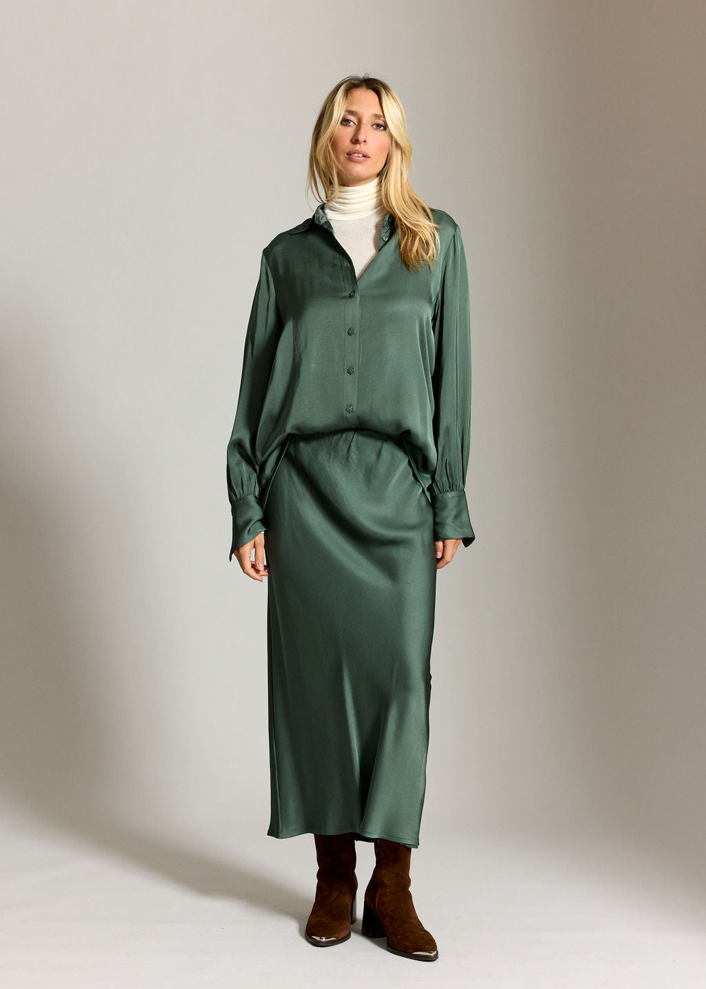 CHEMISE SOUPLE CELA GREEN