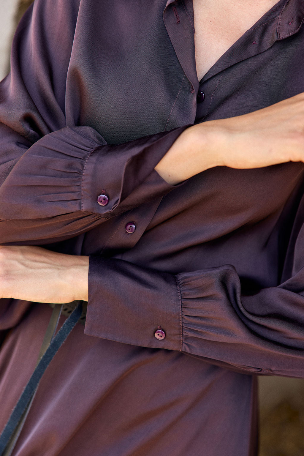CHEMISE SOUPLE CELA RAISIN