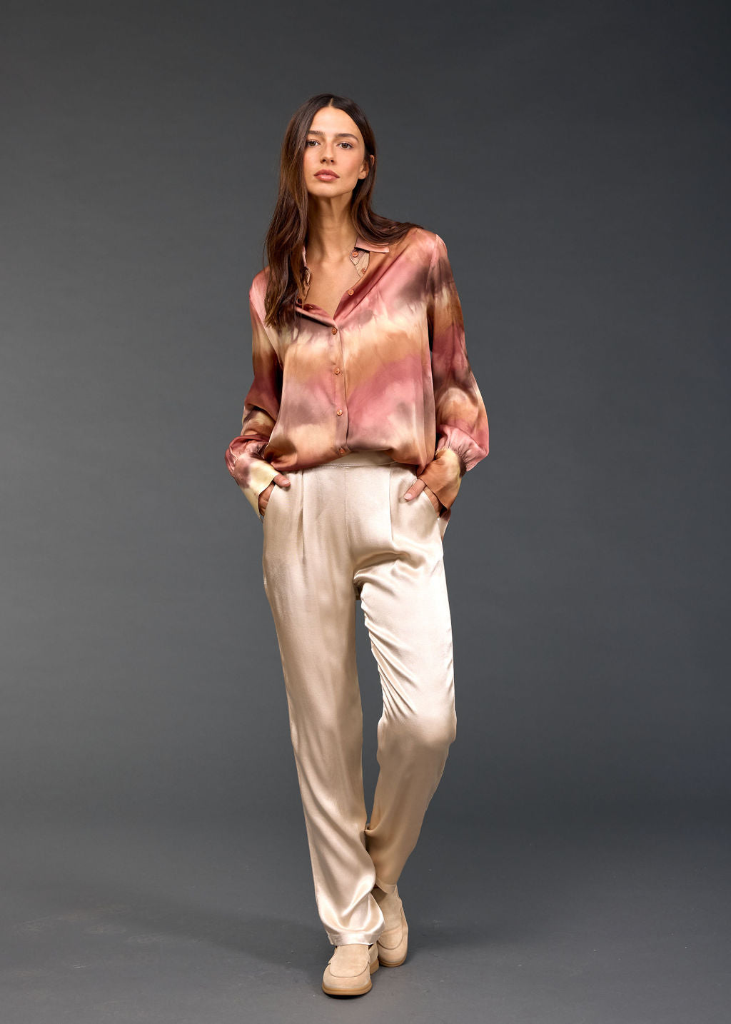 CHEMISE EN TIE AND DYE MARINO ROKTO
