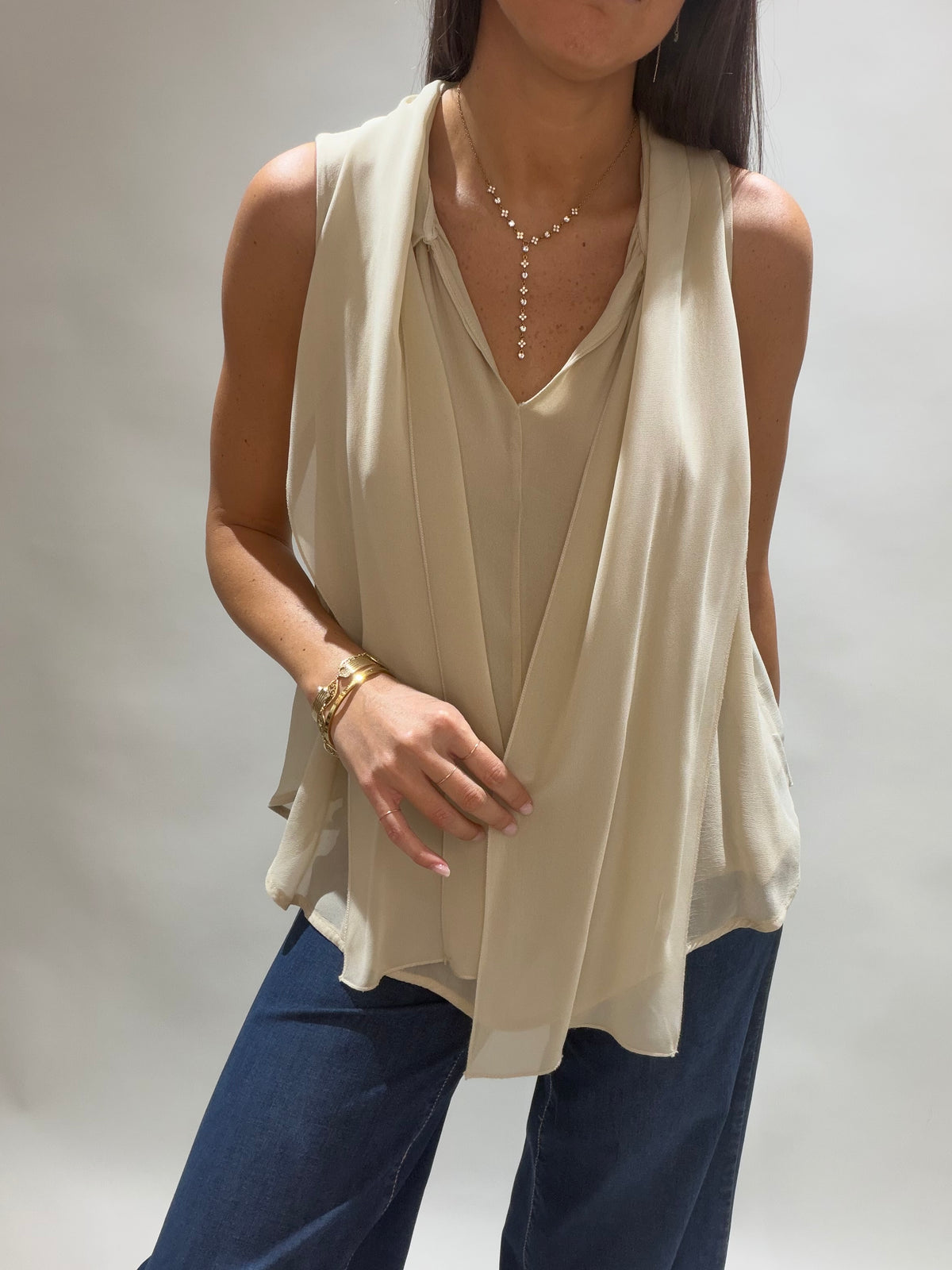 TOP SANS MANCHES BAILEY CREME
