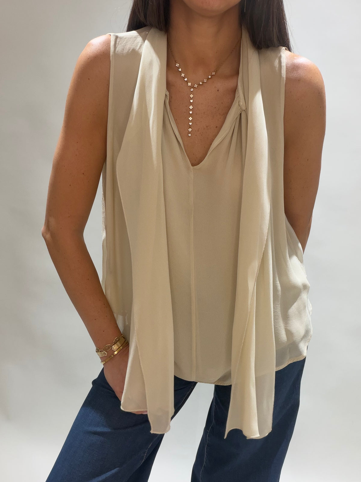TOP SANS MANCHES BAILEY CREME