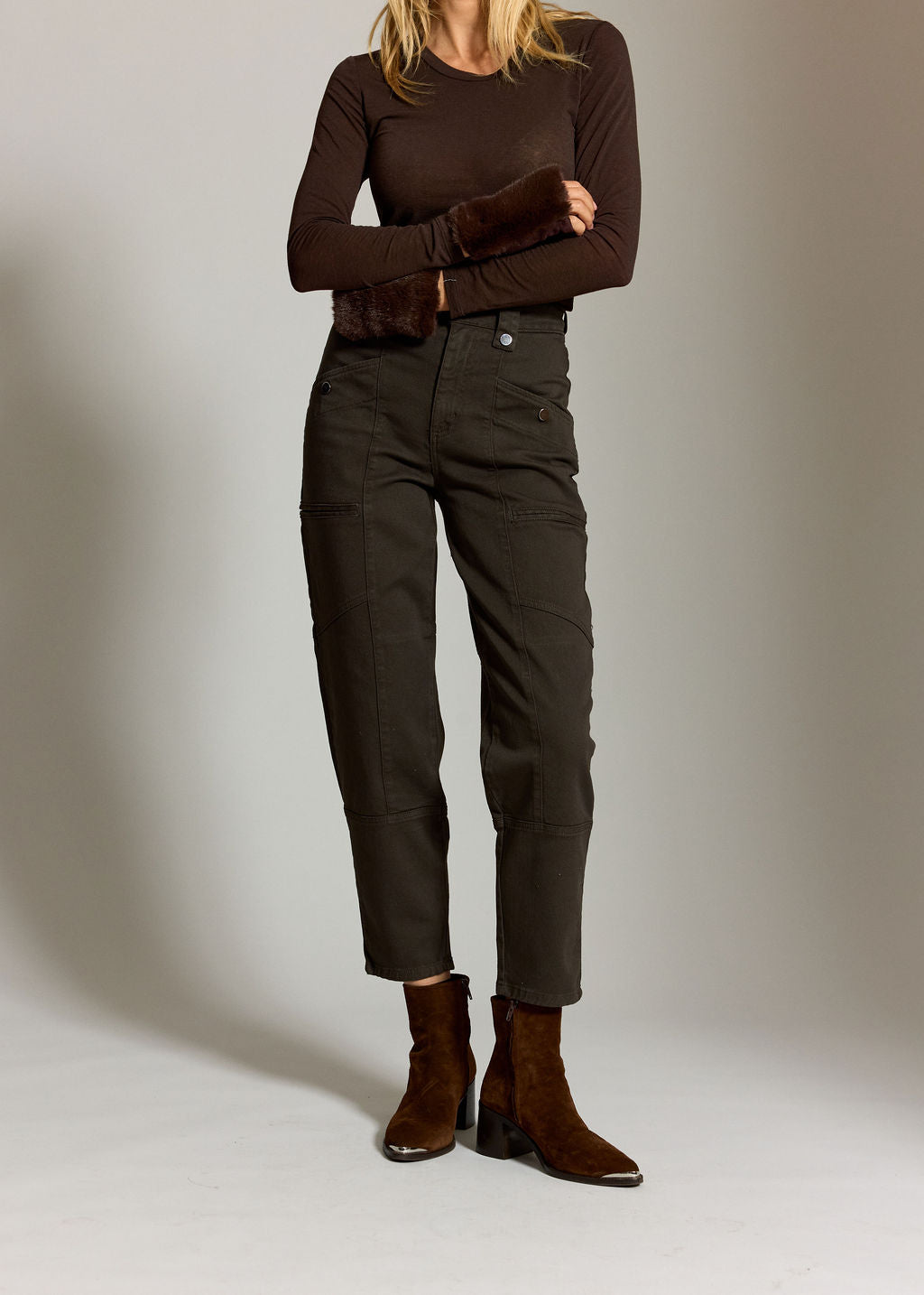 PANTALON MOM DIEGO CAFE