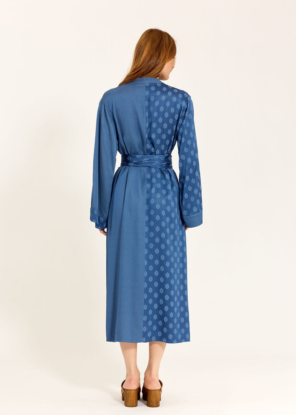 ROBE MIDI BI-IMPRIMÉE AMAYA OCEAN