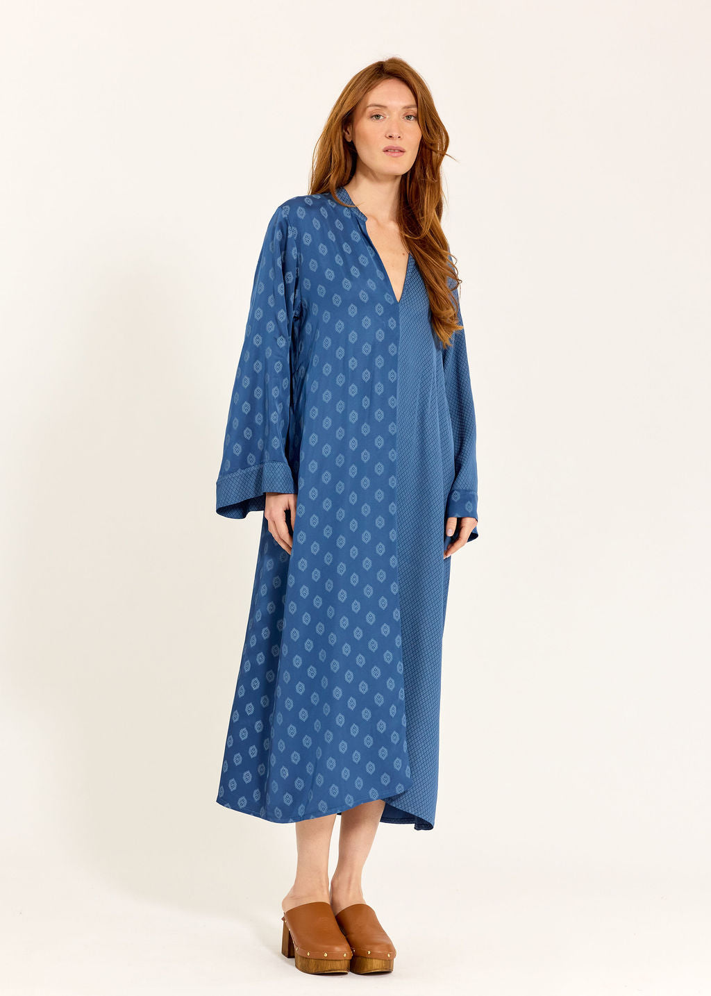 ROBE MIDI BI-IMPRIMÉE AMAYA OCEAN