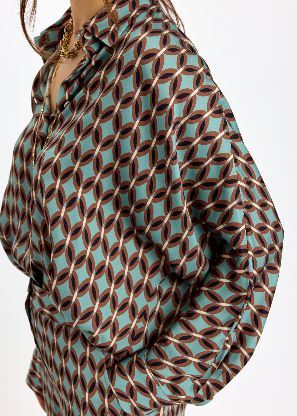 CHEMISE SOUPLE IMPRIMÉE JULIE CRAVATE