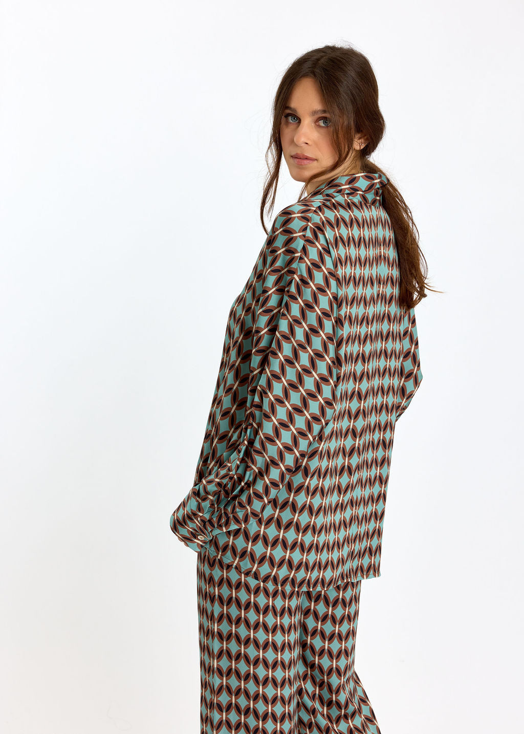 CHEMISE SOUPLE IMPRIMÉE JULIE CRAVATE