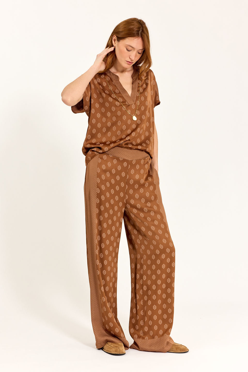 TOP BI-IMPRIMÉ KINA NOISETTE