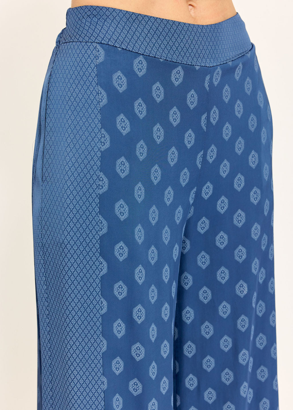 PANTALON 7/8IÈME BI-IMPRIMÉ TON SUR TON MIRI OCEAN